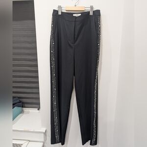 Marks & Spencer Black Pants with Silver Embellishments